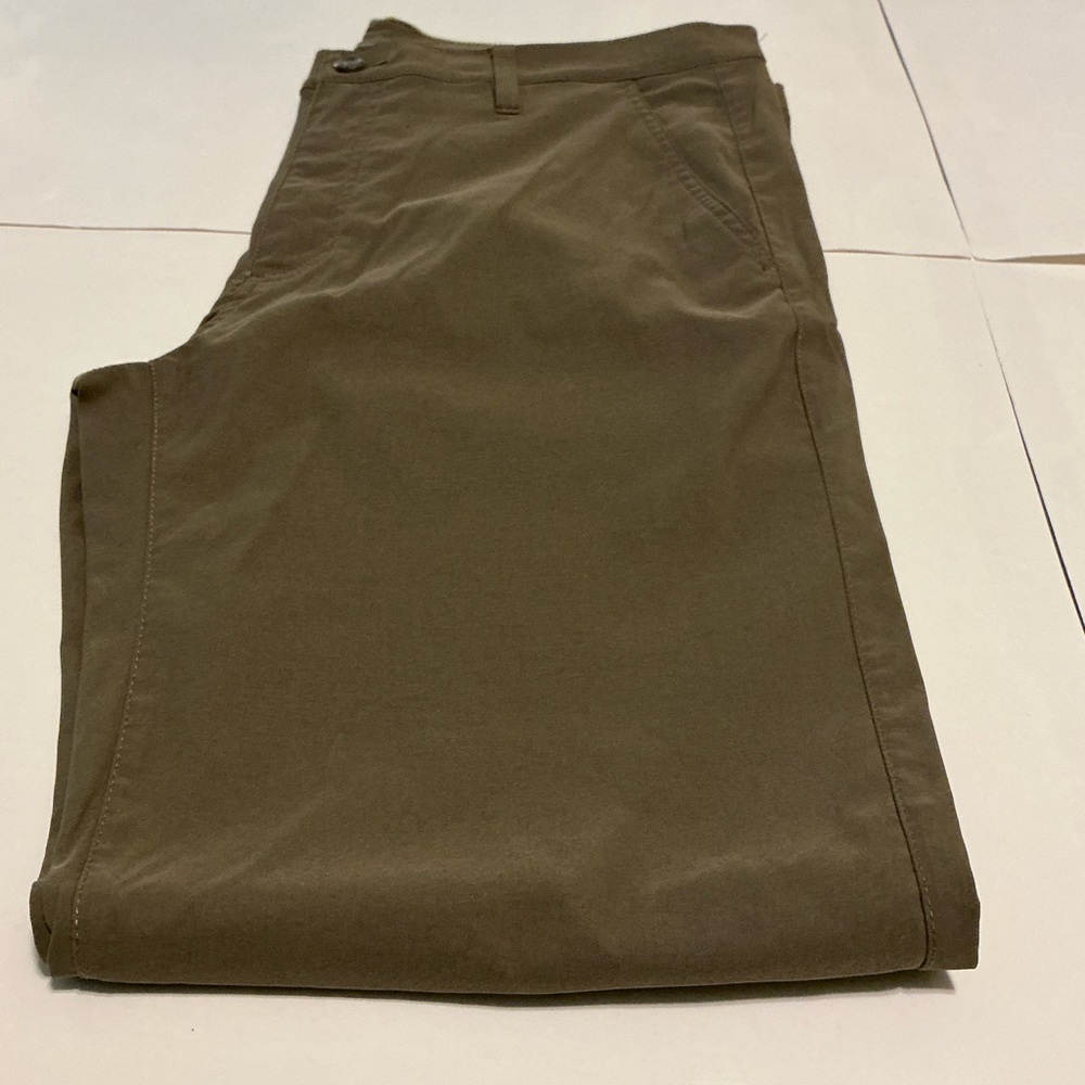 Eddie Bauer Men’s Horizon Takeoff Chino Pants Slate Green Size 35x32
